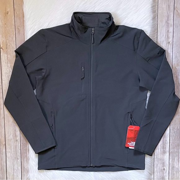 The North Face Men’s Stretch Soft Shell Grey Jacket - Picture 2 of 9